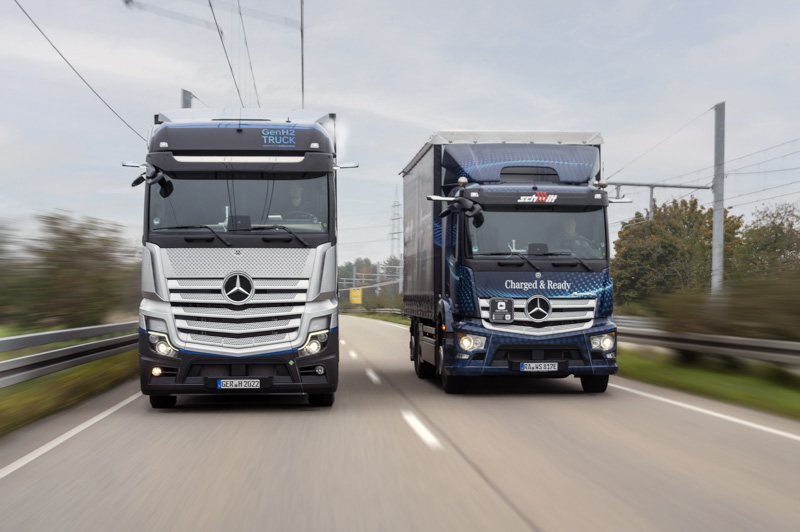 Licencia autorizada para el camión de celda de combustible a base de hidrogeno de Daimler Truck