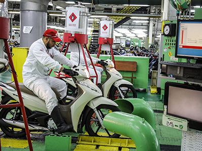 La producción de motos se recupera en Brasil