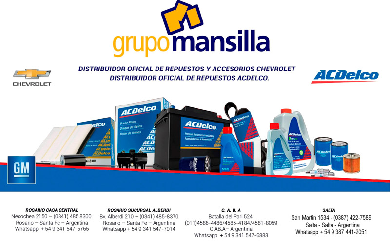 Grupo Mansilla, Repuestos Originales y Orientación Técnica Especializada en Chevrolet 