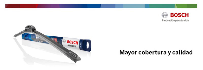 Escobillas Bosch Aerofit Multiclip: Gancho en U + 4 adaptadores
