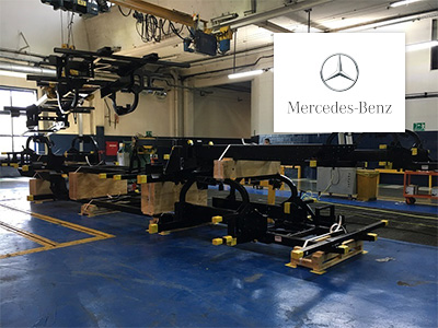 Mercedes-Benz exportó componentes de Buses