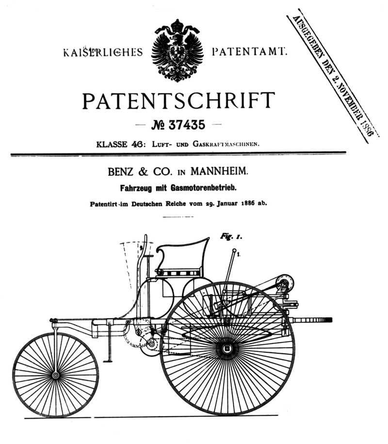 El primer auto patentado