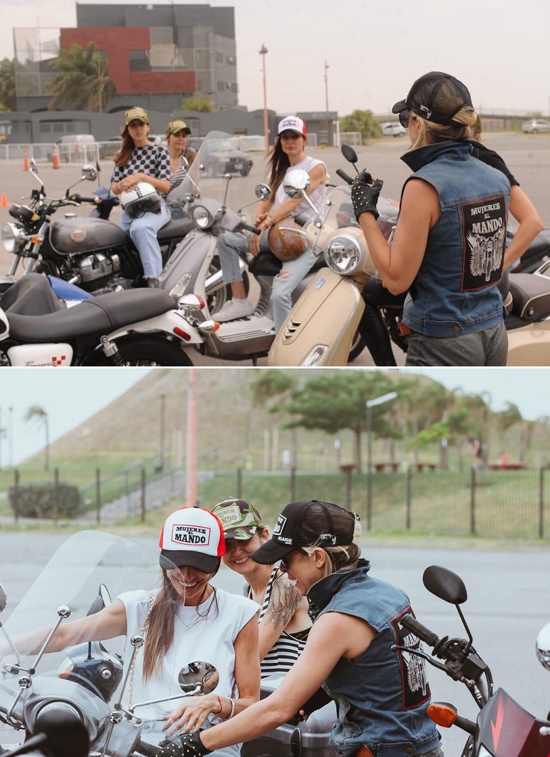 Becas para que las mujeres se suban a una moto
