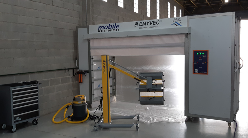 Cabina “mobile” para trabajos de alta calidad de EMYVEC