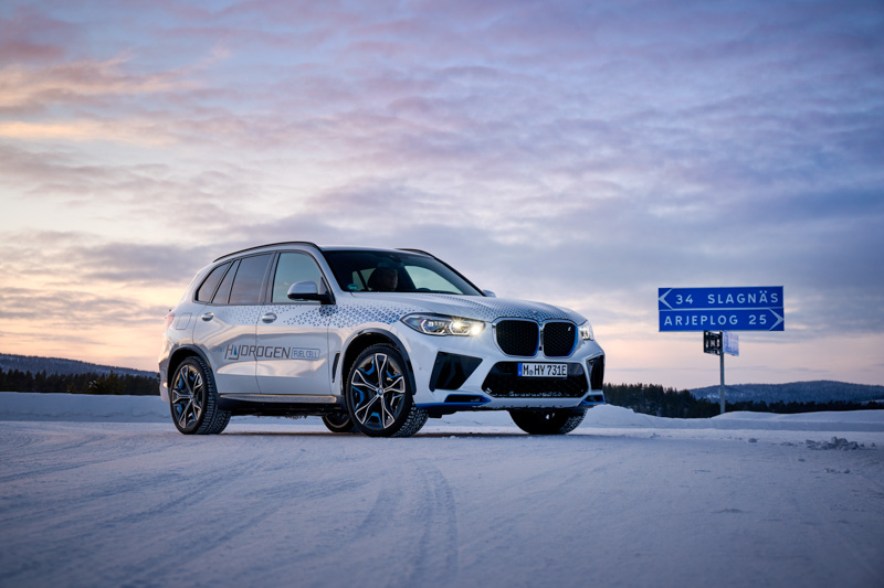Pruebas de invierno para el BMW IX5 Hydrogen
