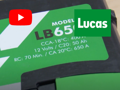 Lucas: Medición del CCA y CA en las baterías