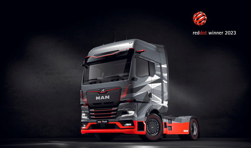 El e-Truck de MAN premiado por su diseño