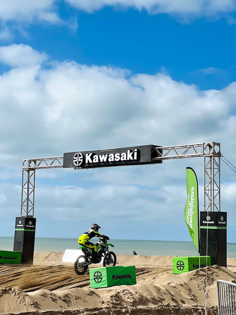 Kawasaki en el Enduro del Invierno en Mar del Plata