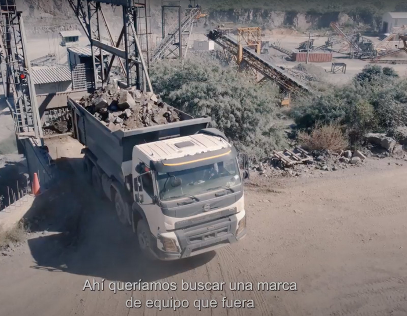 Volvo Trucks casos de éxito: Cantera Diquecito