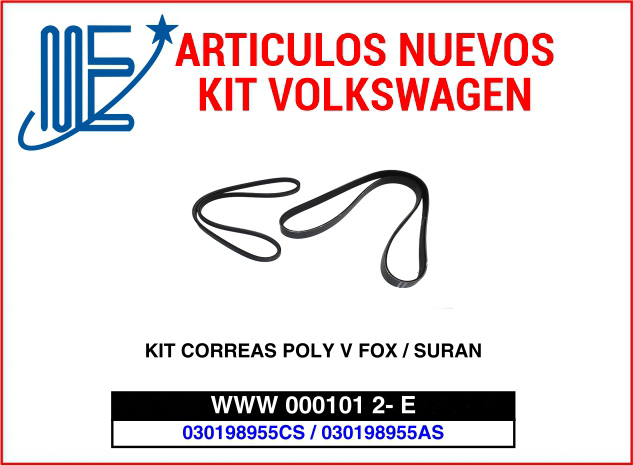 Novedades Expoyer: Kit de correas VW y Kit de filtros GM