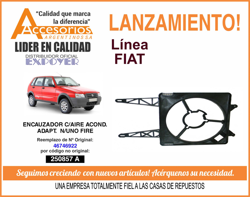 Accesorios Argentinos, lanzamientos líneas Fiat y Peugeot