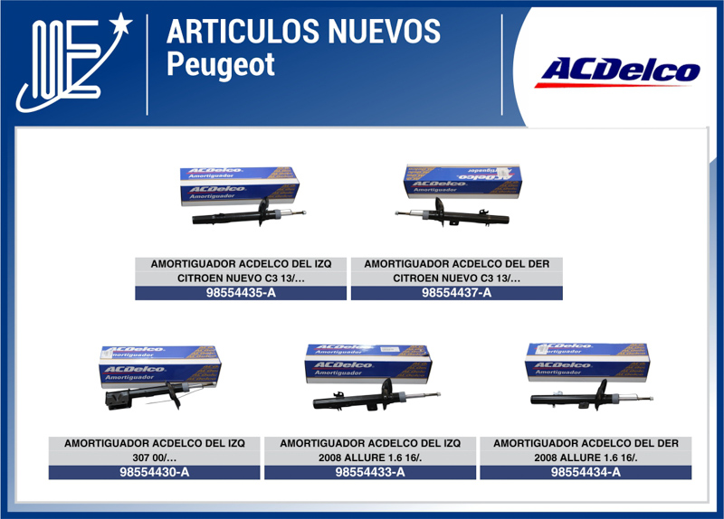 Expoyer presenta amortiguadores ACDelco para vehículos