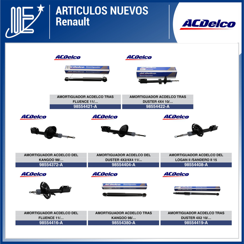Expoyer presenta amortiguadores ACDelco para vehículos