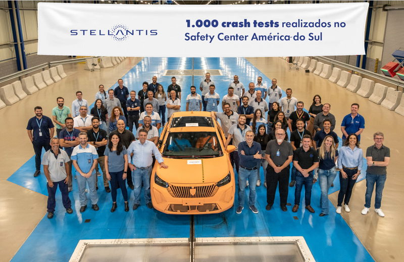 Stellantis alcanza 1.000 pruebas en su Safety Center
