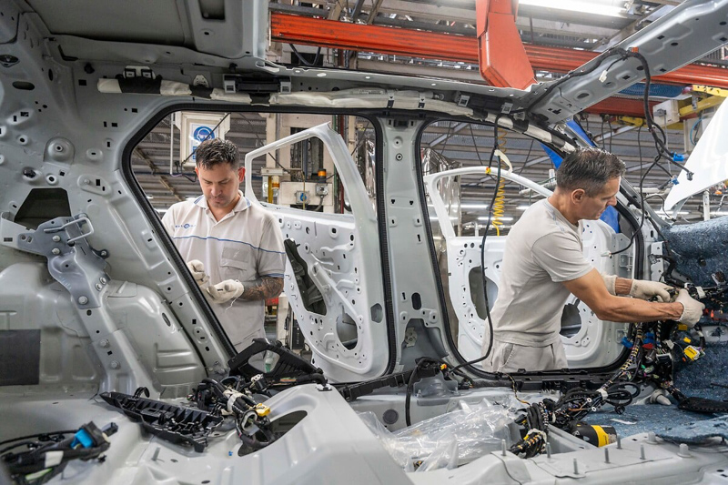 La producción automotriz sube 10,4% en el trimestre
