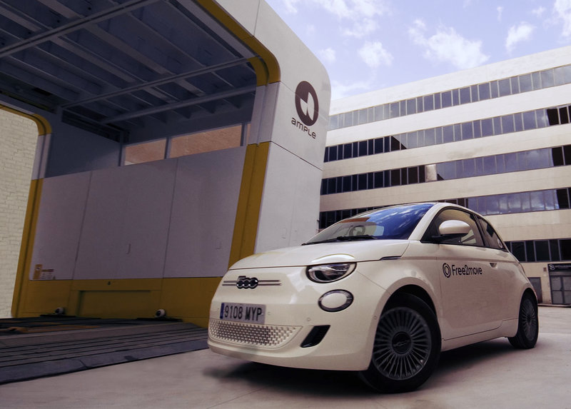 Fiat prueba baterías intercambiables con Ample