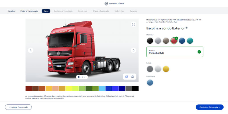 Volkswagen lanza configurador digital de camiones