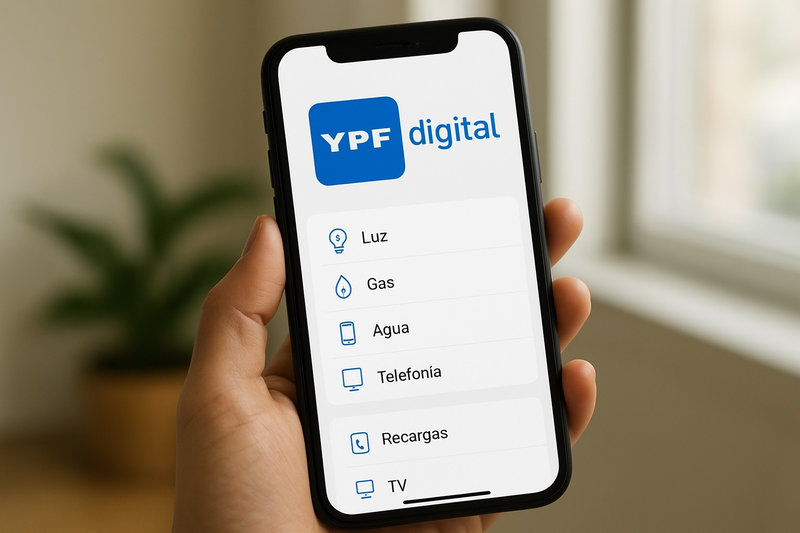 YPF Digital habilita pagos de servicios desde APP