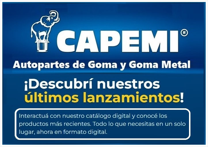 Catálogo de autopartes de goma CAPEMI