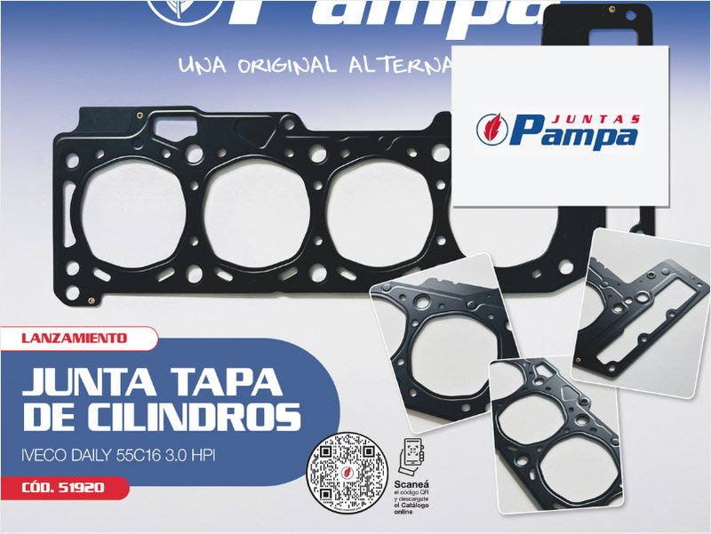 Junta de tapa para Iveco Daily de Juntas Pampa
