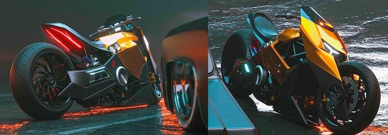 La imaginaria moto de Lamborghini