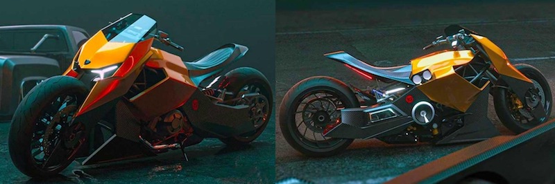 La imaginaria moto de Lamborghini