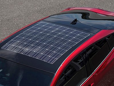Paneles solares en los techos de los Audi
