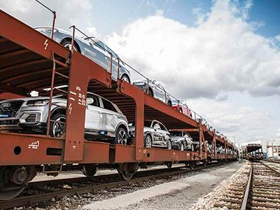 Audi viaja en trenes ecológicos