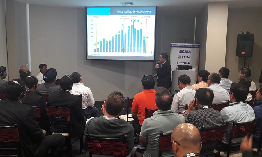 Expo de Fábricas Indias de Autopartes 2017, en Buenos Aires