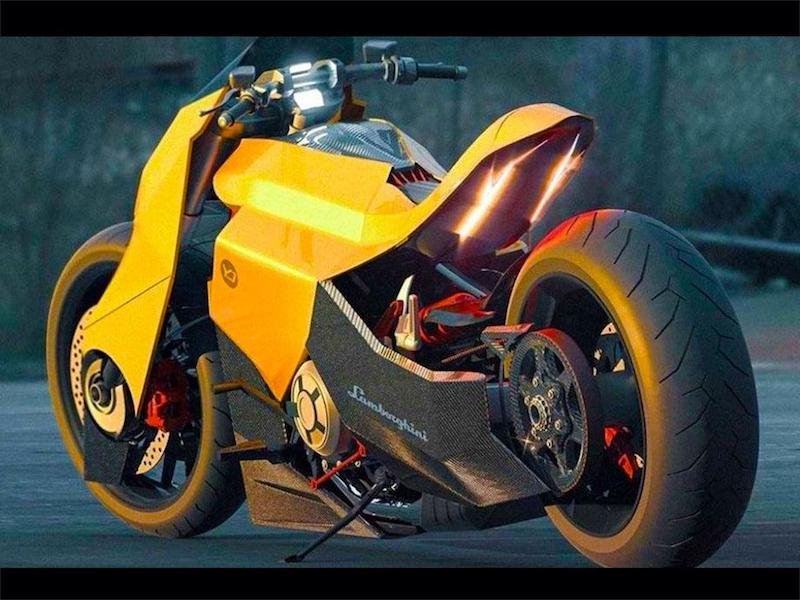 La imaginaria moto de Lamborghini
