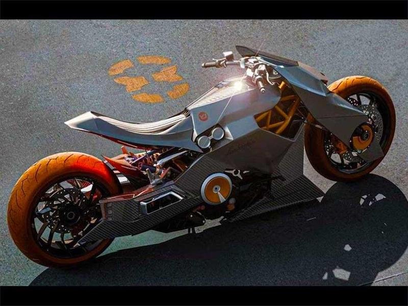 La imaginaria moto de Lamborghini