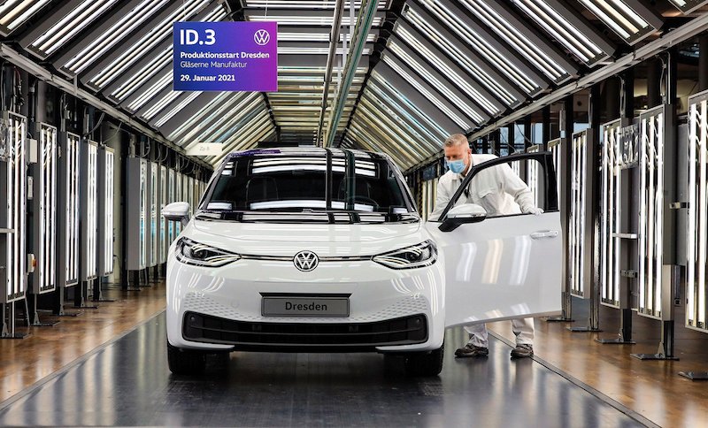 El ID.3 eléctrico de Volkswagen, en Dresde