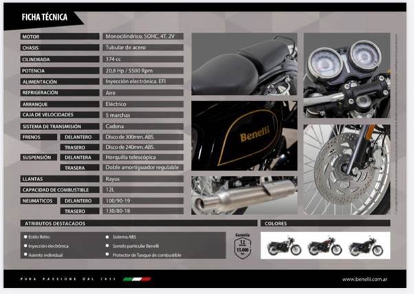 Nueva Benelli Imperiale 400