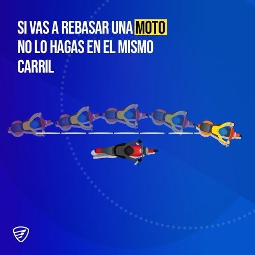 Consejos para rebasar en moto