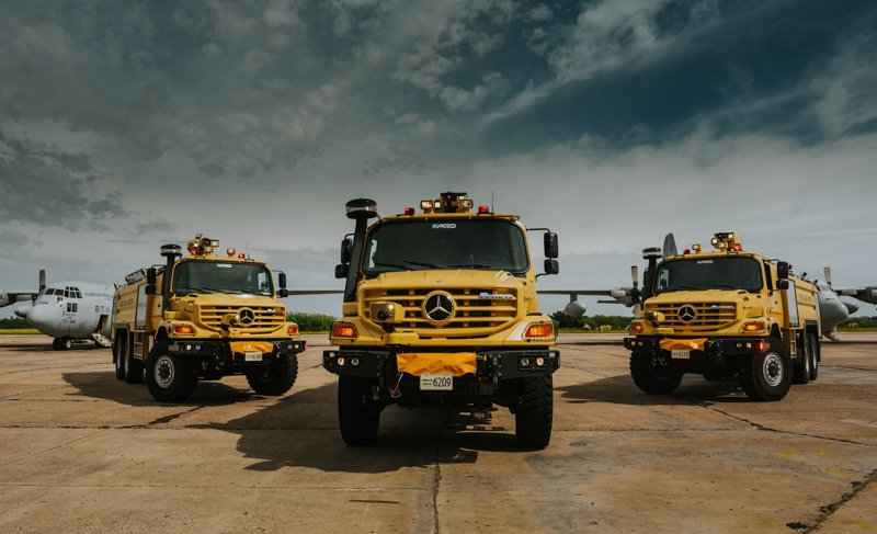 La Fuerza Aérea Argentina incorporó camiones Zetros de Mercedes-Benz
