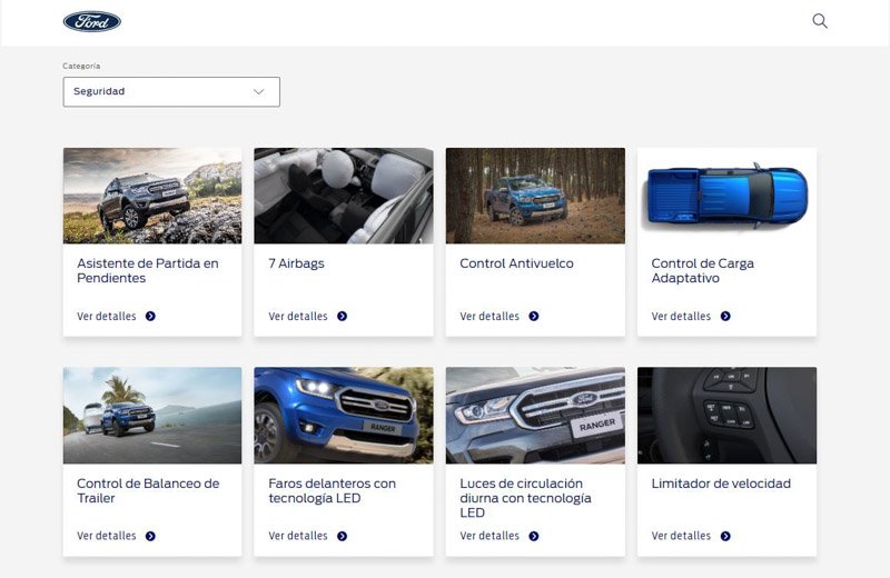 Guía interactiva para conocer las prestaciones de la Ranger