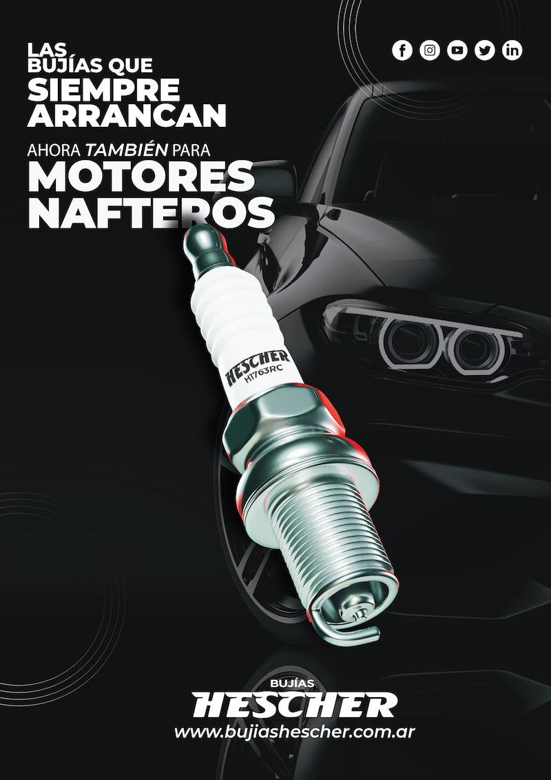 Bujías Hescher para motores nafteros