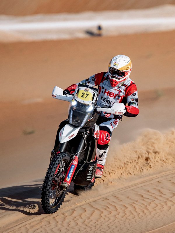 El equipo Hero Motosports, en el desafío del desierto de Abu Dhabi