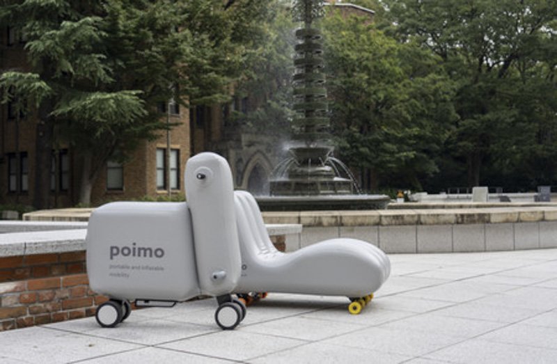 Poimo, la moto eléctrica inflable