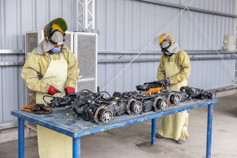 Isla ecológica en la fábrica de Iveco