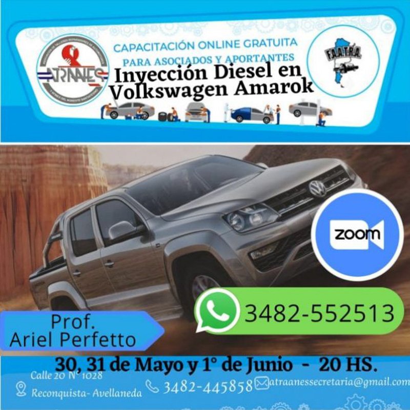 'Cursos FAATRA: Inyección Diesel en VW Amarok