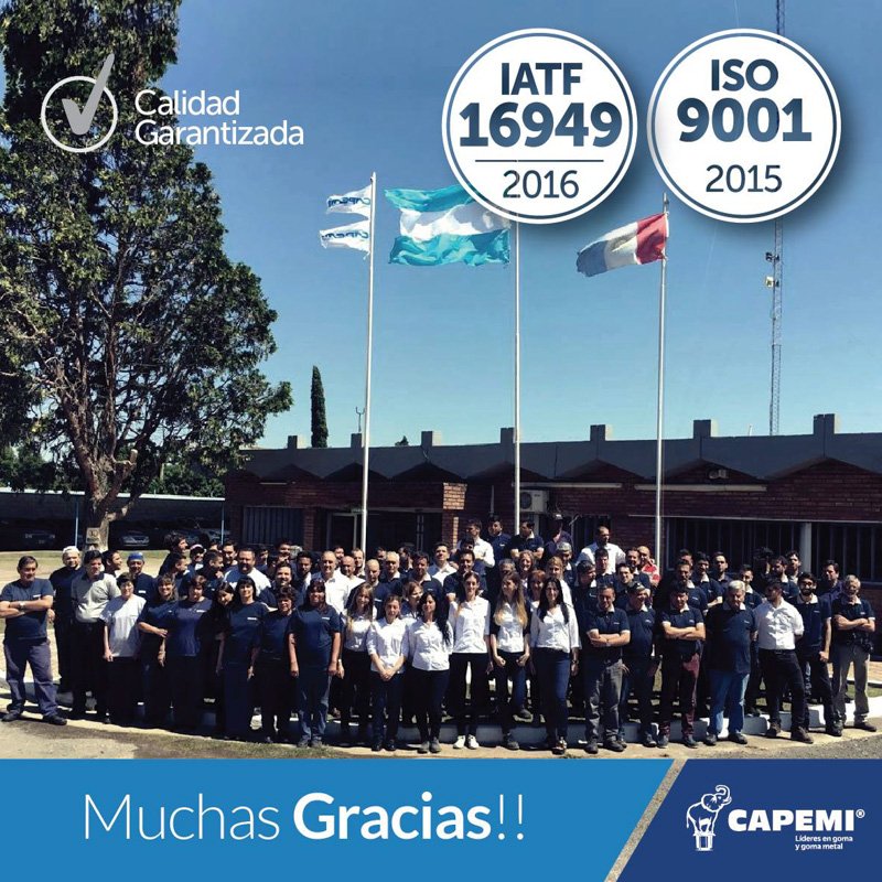 CAPEMI 65 años fabricando Autopartes de Goma y Goma-Metal