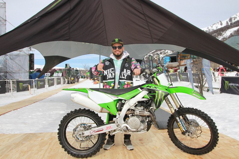 Kawasaki en el Freestyle de Cerro Catedral