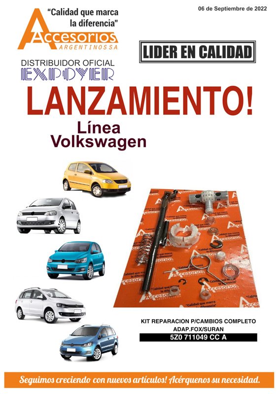 Kit reparación para cambios completo adaptable Fox/Suran