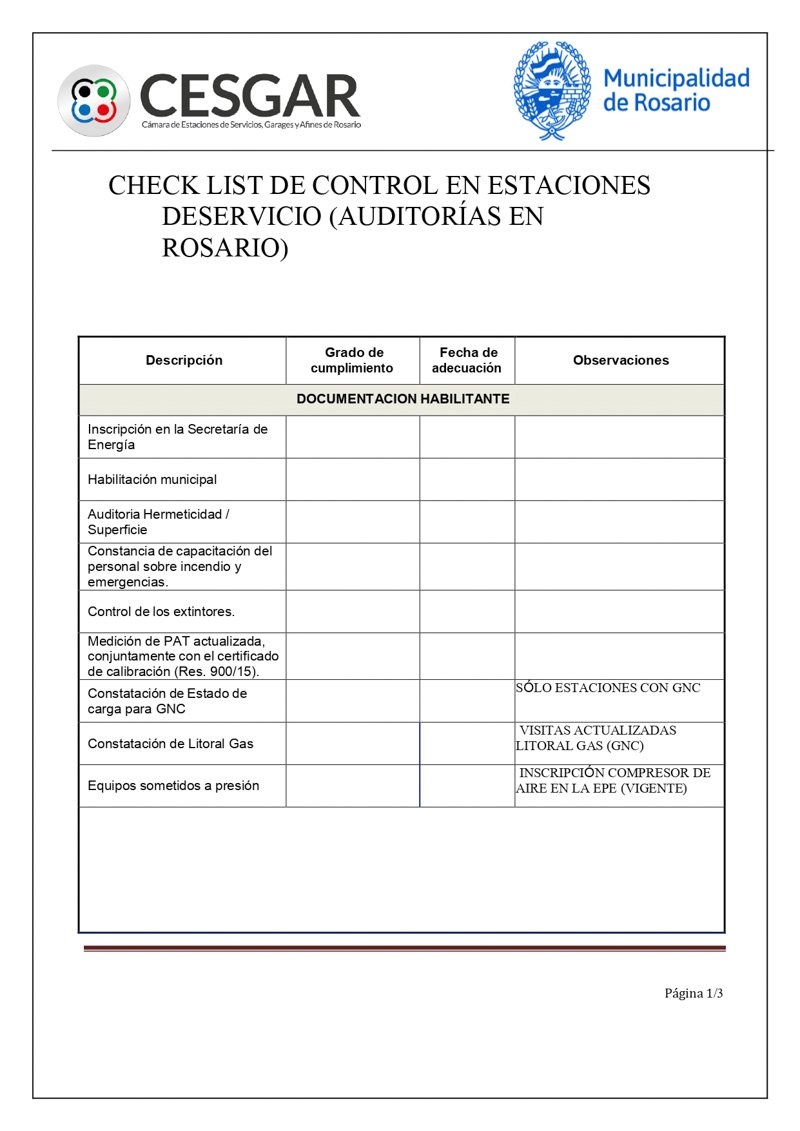 Gestión CESGAR -  Inspecciones Municipales