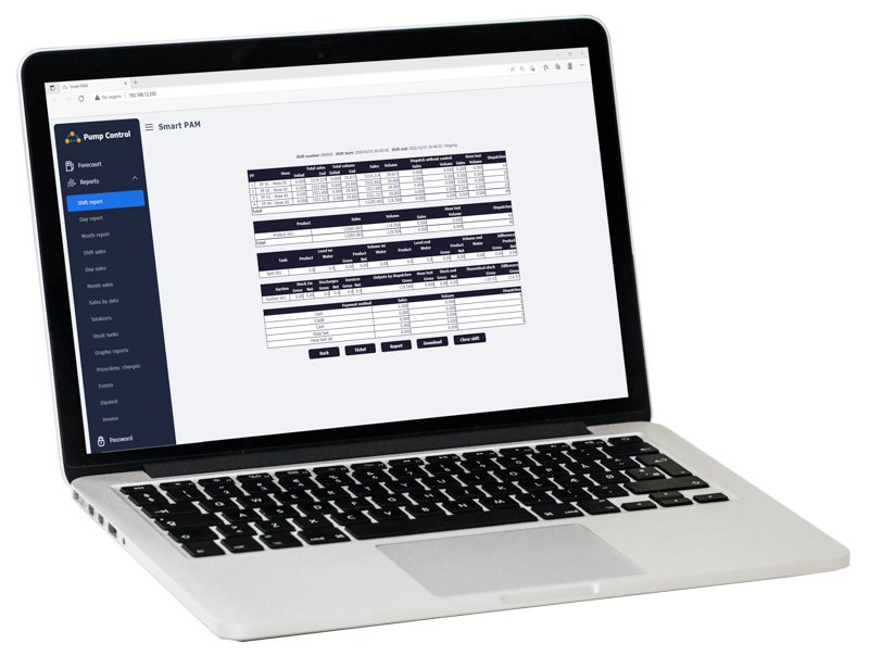 PAM + el controlador de surtidores de Pump Control SRL