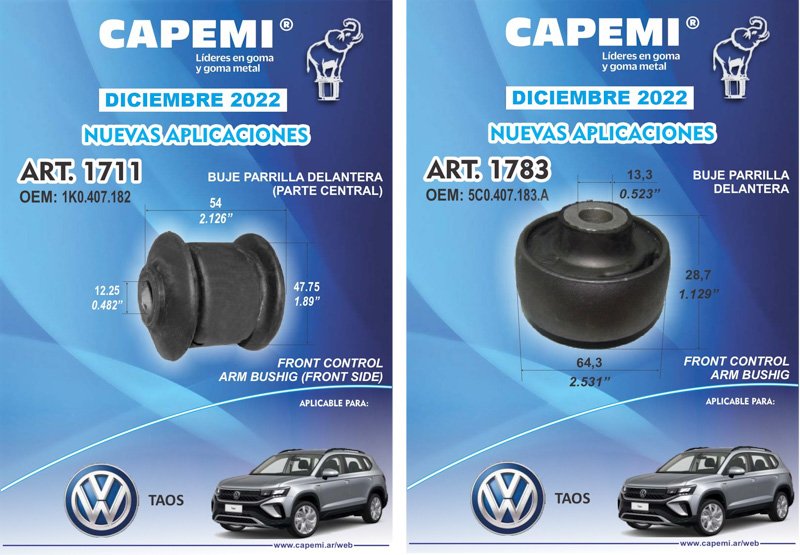 Los nuevos Bujes de CAPEMI