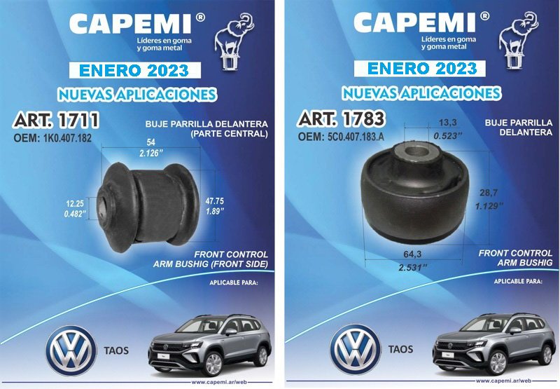 CAPEMI: Nuevos Bujes 2023