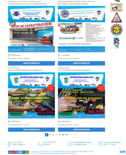 FAATRA: Oferta formativa