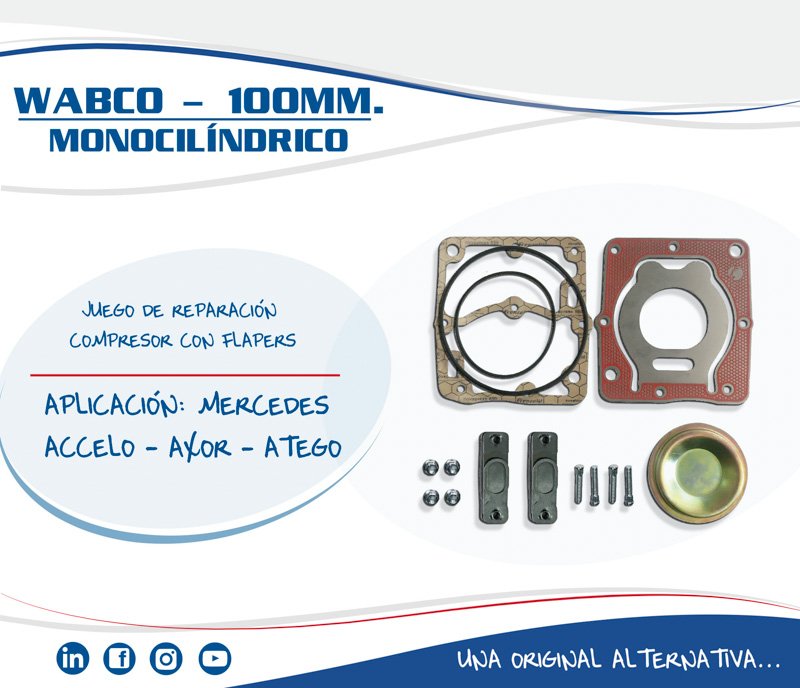 Juntas Pampa: Wabco-100 MM Monocilindrico